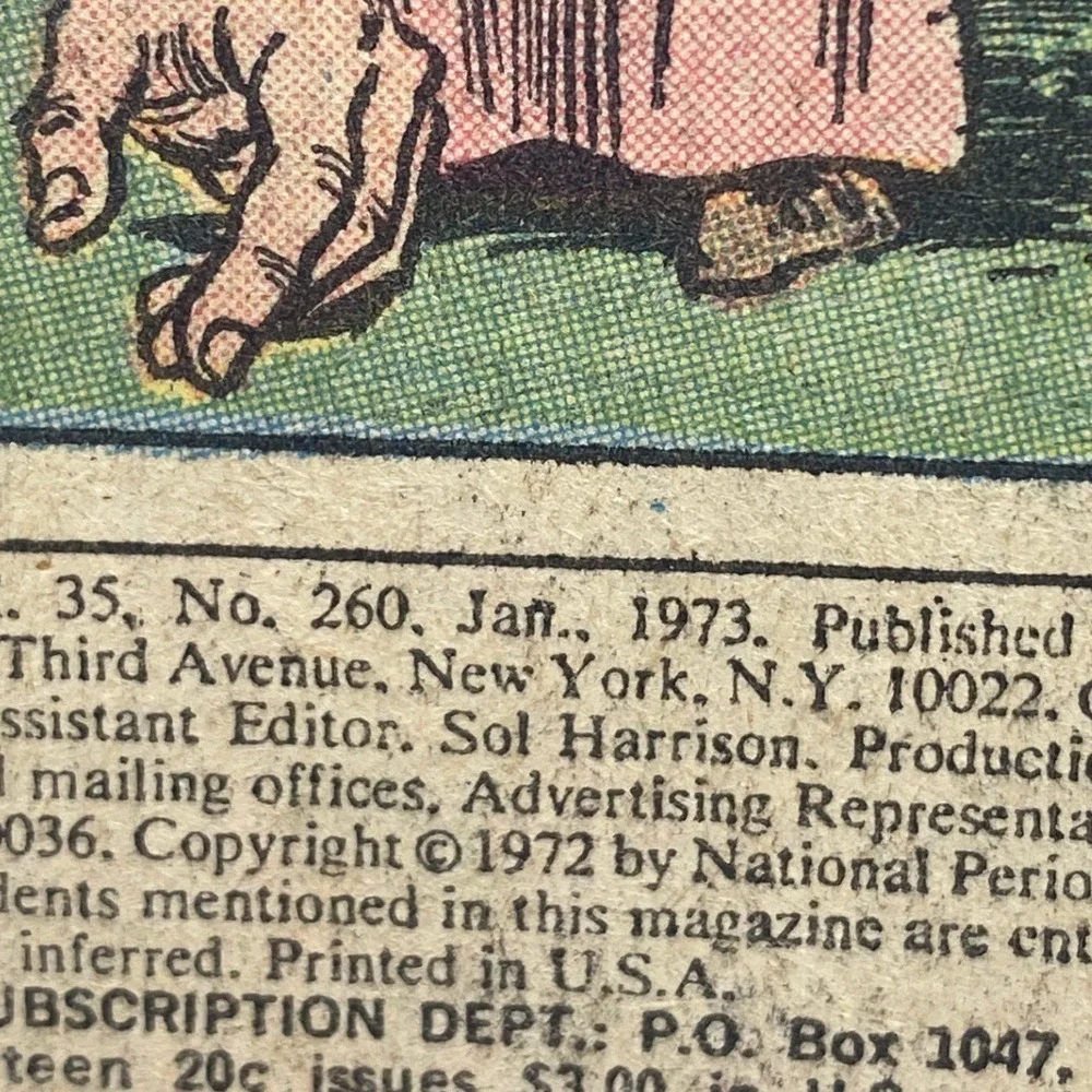 1973 Superman DC‎ Comic Book #260 20 Cent Advertising